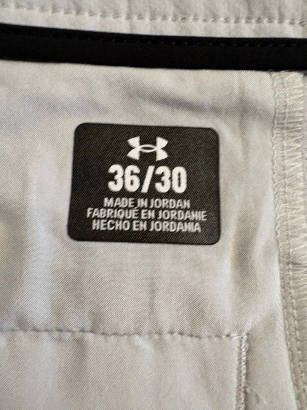 Under Armour Golf Pants Men 36x30 Light Gray Performance Stretch Lightweight